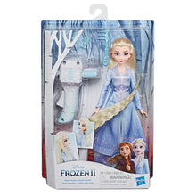 Load image into Gallery viewer, Disney Frozen 2 Sister Styles Long Hair Elsa Fashion Doll with Automatic Hair Braiding Tool
