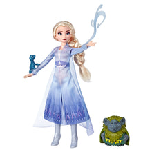 Load image into Gallery viewer, Disney Frozen 2 Elsa Fashion Doll Playset with Pabbie &amp; Salamander
