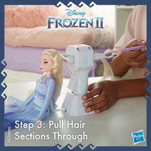 Load image into Gallery viewer, Disney Frozen 2 Sister Styles Long Hair Elsa Fashion Doll with Automatic Hair Braiding Tool
