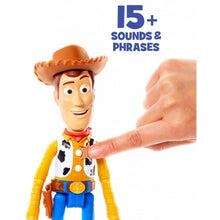 Load image into Gallery viewer, Disney Pixar Toy Story True Talkers Woody Figure with 15+ Phrases
